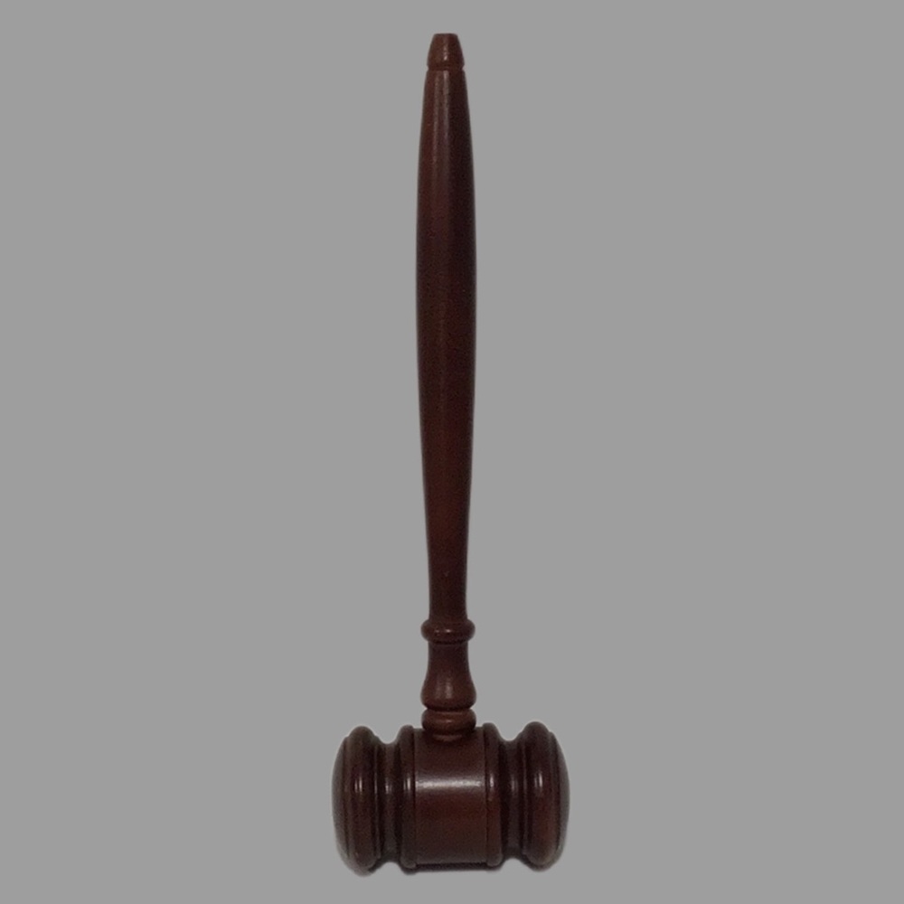 Vintage Judges Gavel-Wooden Auctioneers Mallet,‎ Turned Hardwood